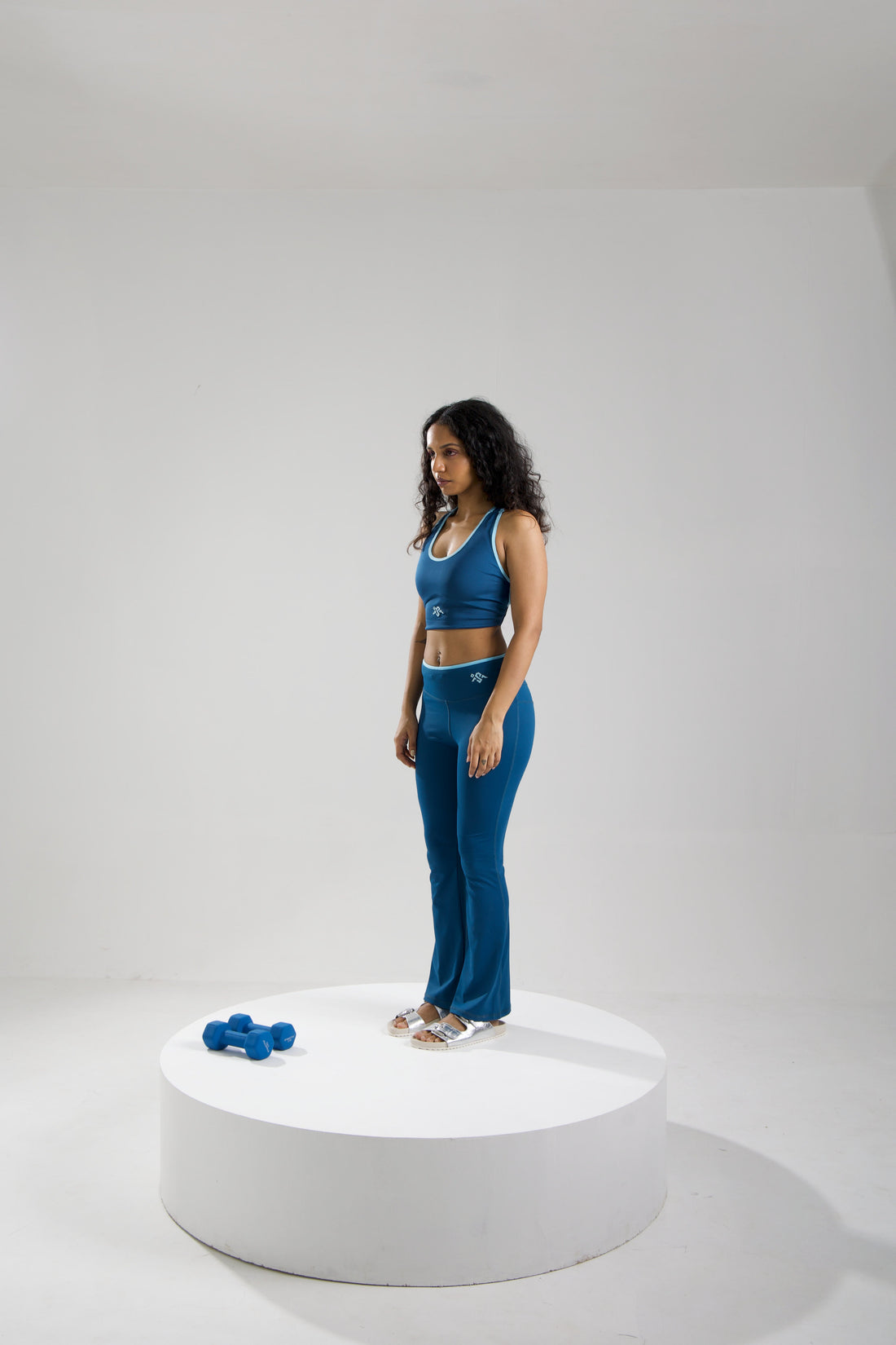 Flare Pants in dark blue