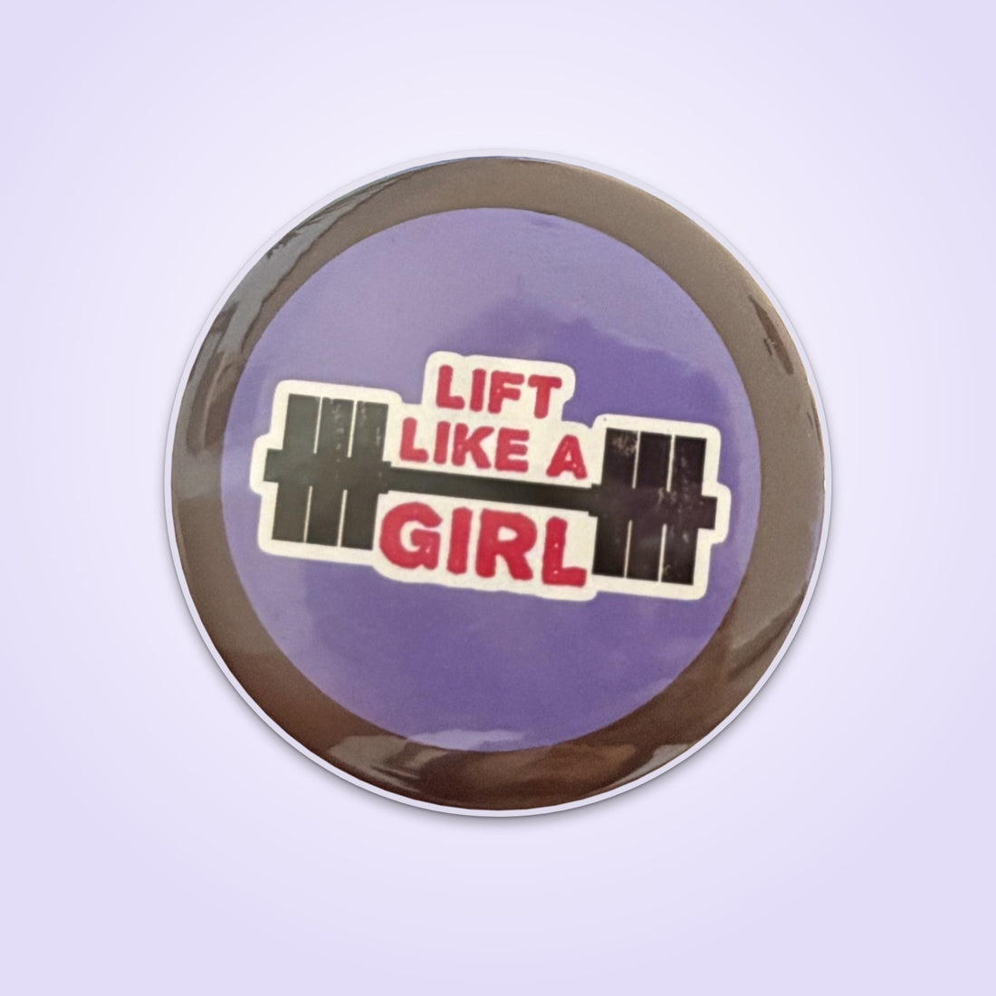 The Lifter – Lift Like a Girl badge – Bag Candy by Isaymove