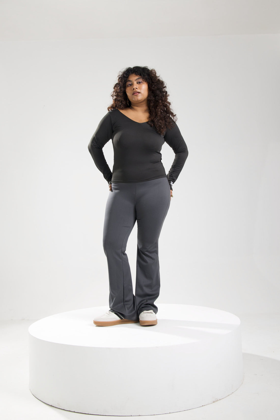 Flare Pants in grey