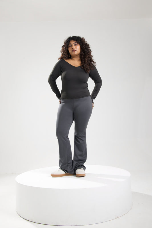 Flare Pants in grey
