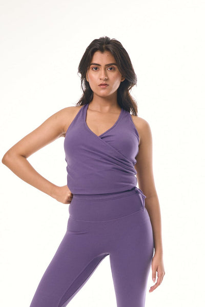 Wrap Top + Adjustable Leggings Set